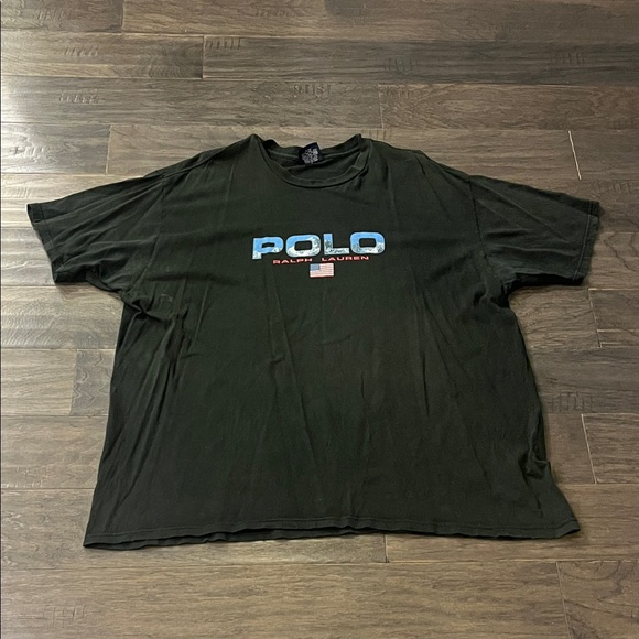 Polo Sport Ralph Lauren Vintage Mountain T Shirt black Men’s Size XXL - Picture 1 of 8